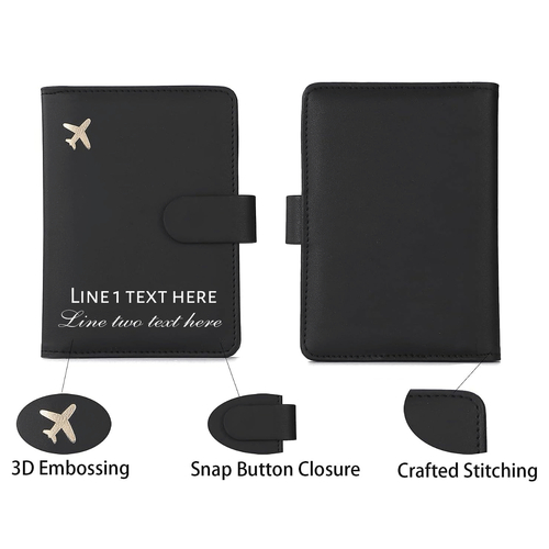 Personalised RFID Blocking Passport Holder