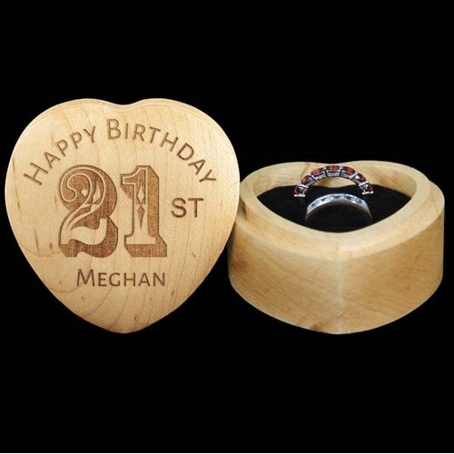 Heart Ring Box - Happy Birthday