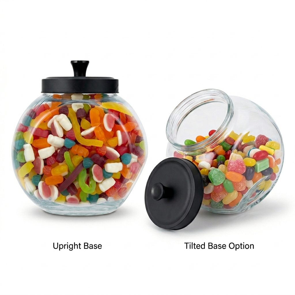 Black Lid lolly Jars