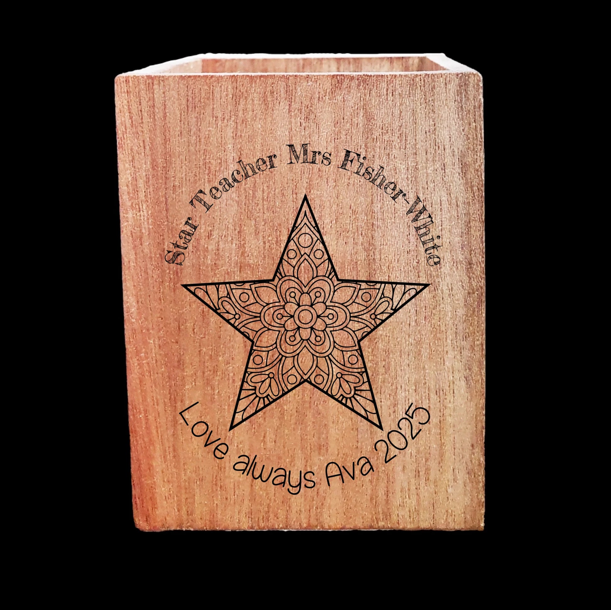 Wooden Pencil Pot Blank