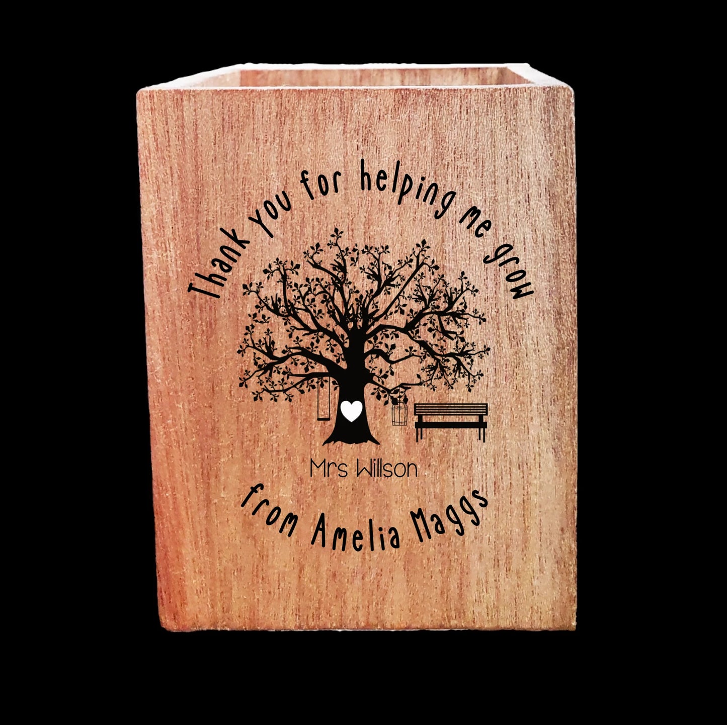 Wooden Pencil Pot Blank