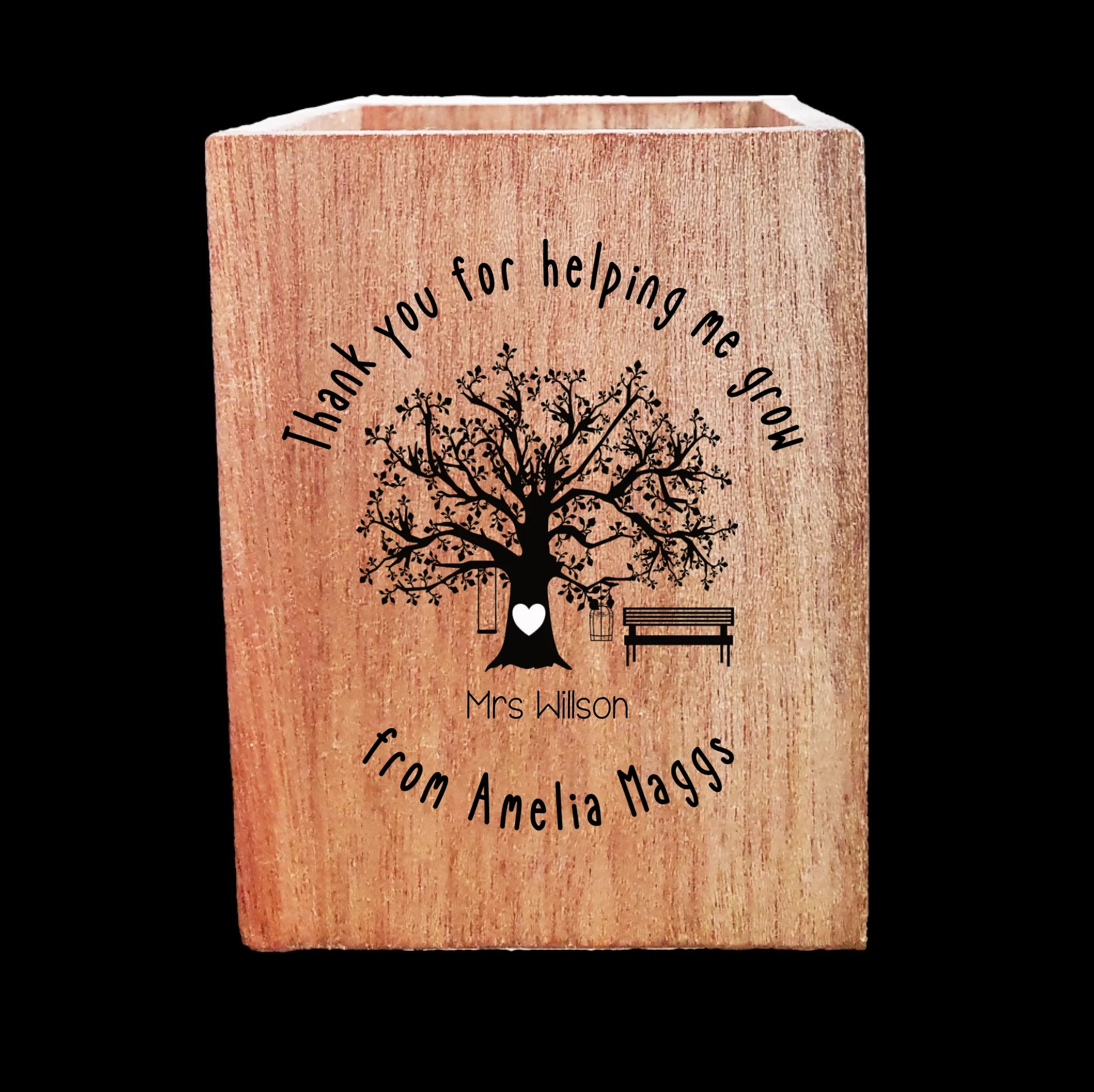 Wooden Pencil Pot Blank