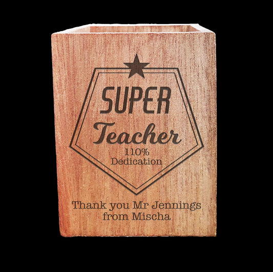 Super Teacher Pencil Pot