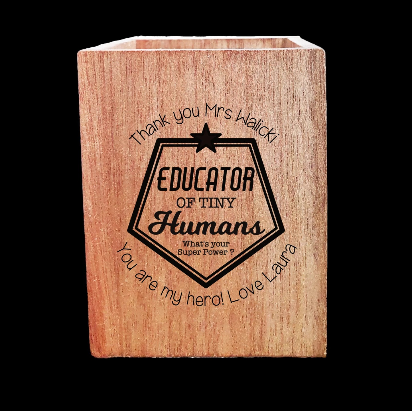 Wooden Pencil Pot Blank