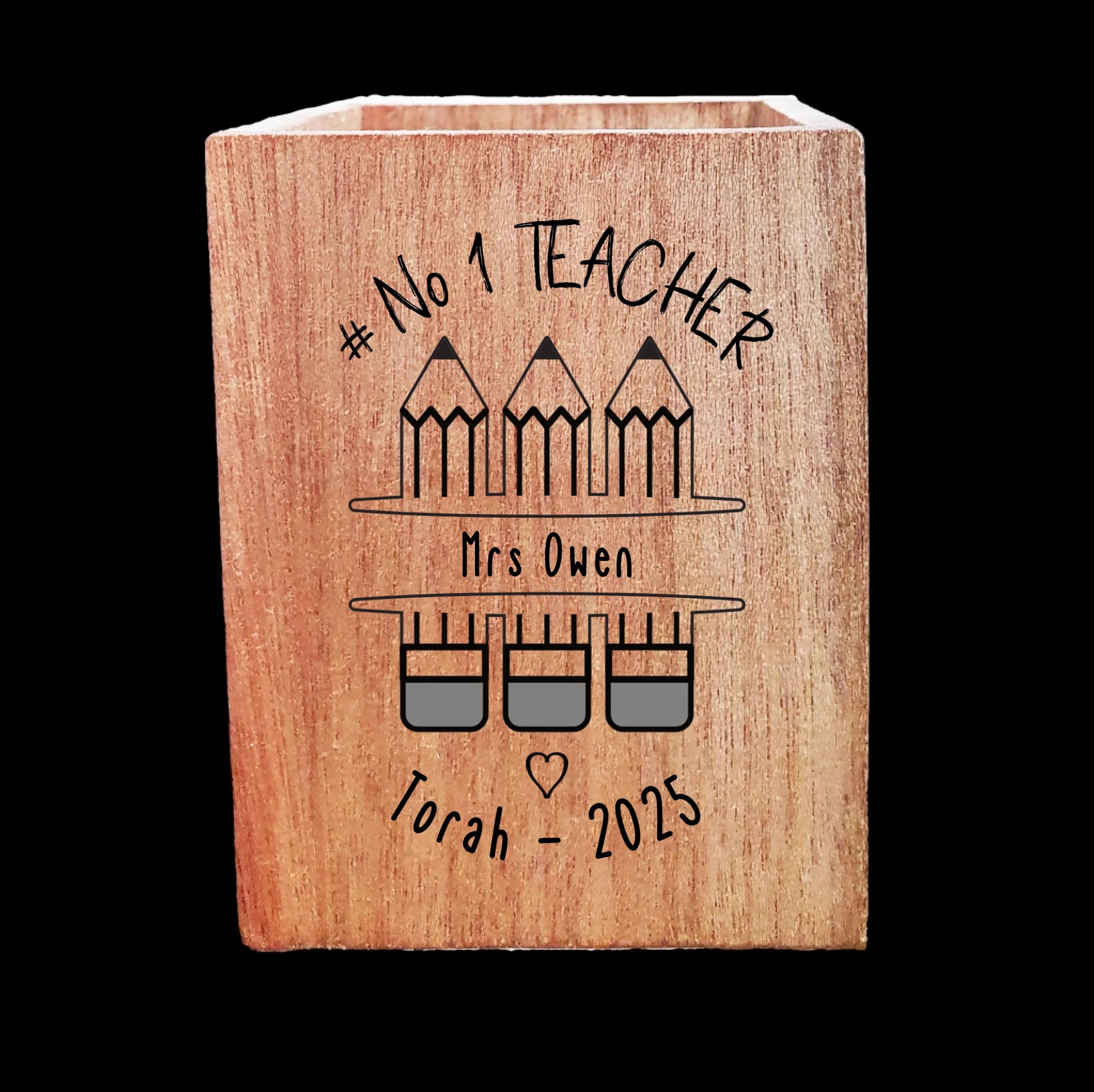 Wooden Pencil Pot Blank