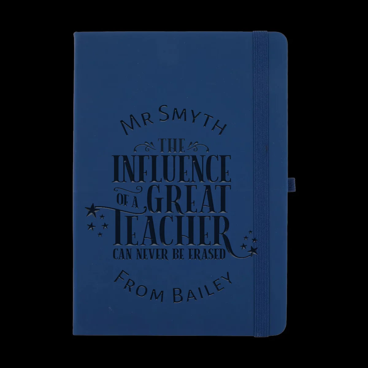 A Teacher Touches A Heart Notebook