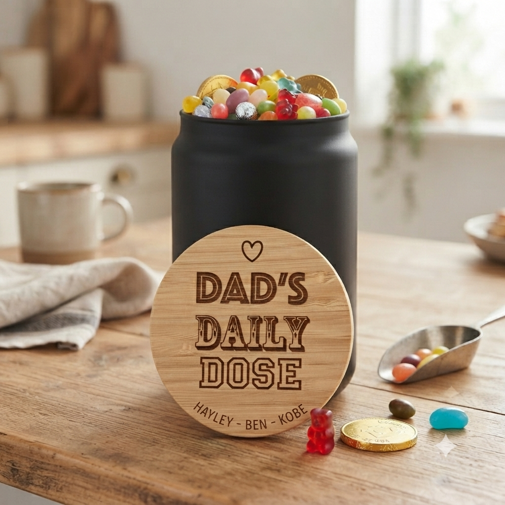 Black Lolly Jar - Dad's Daily Dose