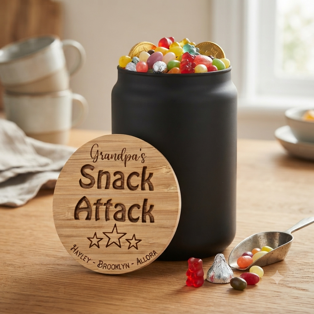 Black Lolly Jar - Snack Attack
